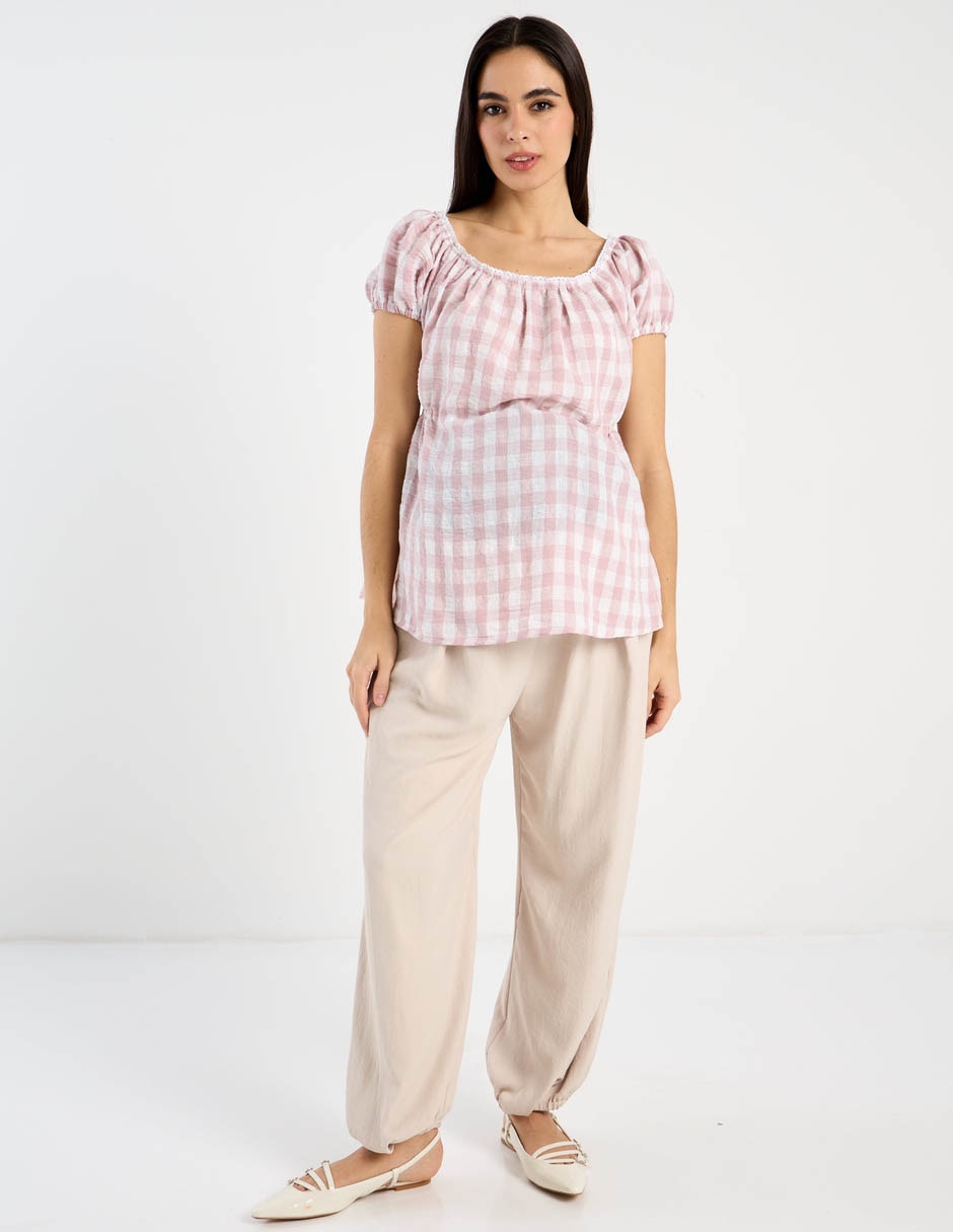 Pantalón maternidad relajado 8