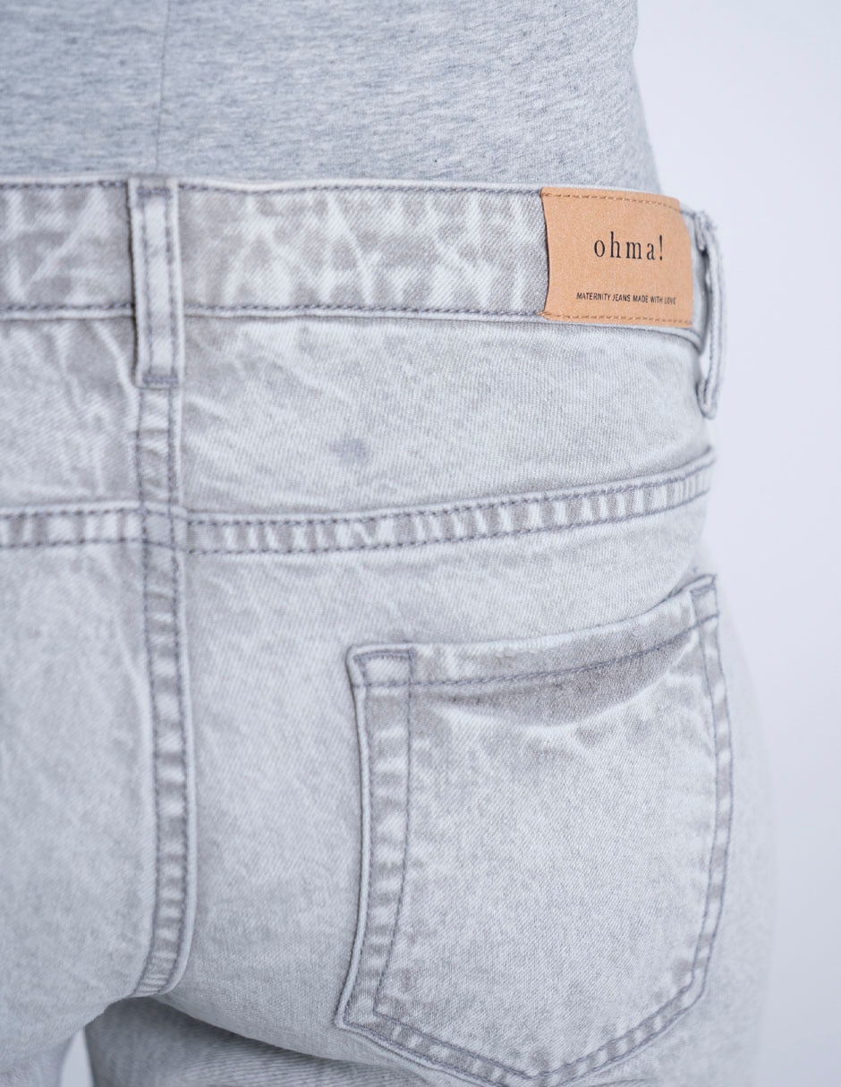 Jeans maternidad straight cintura alta 5