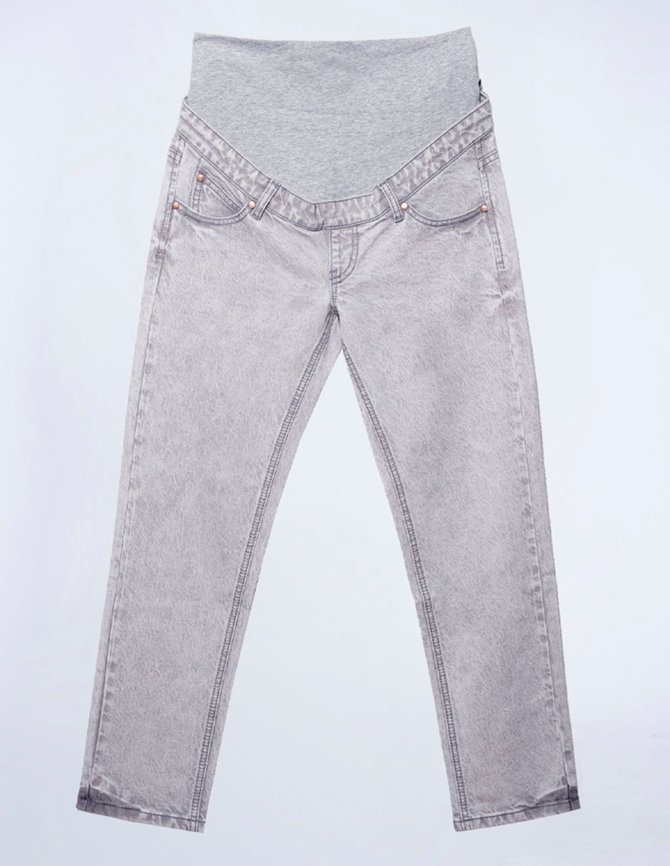 Jeans maternidad straight cintura alta 6