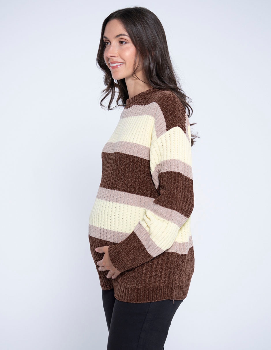 Suéter maternidad cuello redondo 5