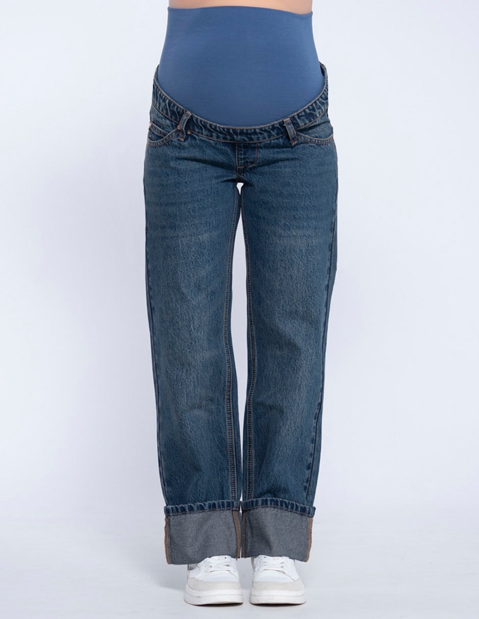 Jeans maternidad straight Corte cintura Jeans maternidad straight Corte cintura