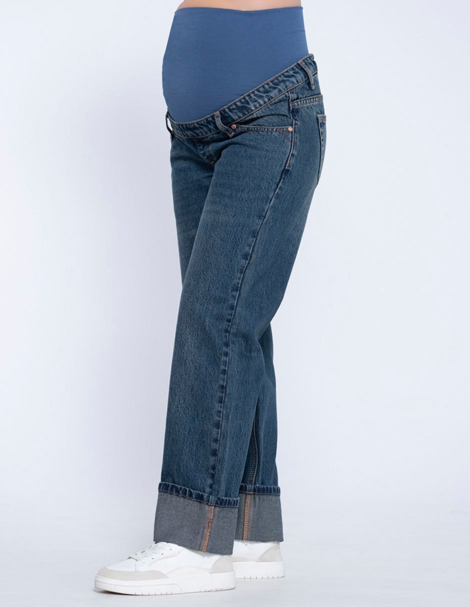 Jeans maternidad straight Corte cintura 3