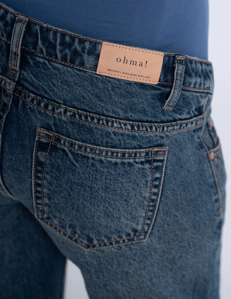 Jeans maternidad straight Corte cintura 5