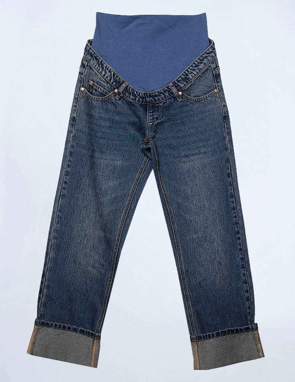 Jeans maternidad straight Corte cintura 7