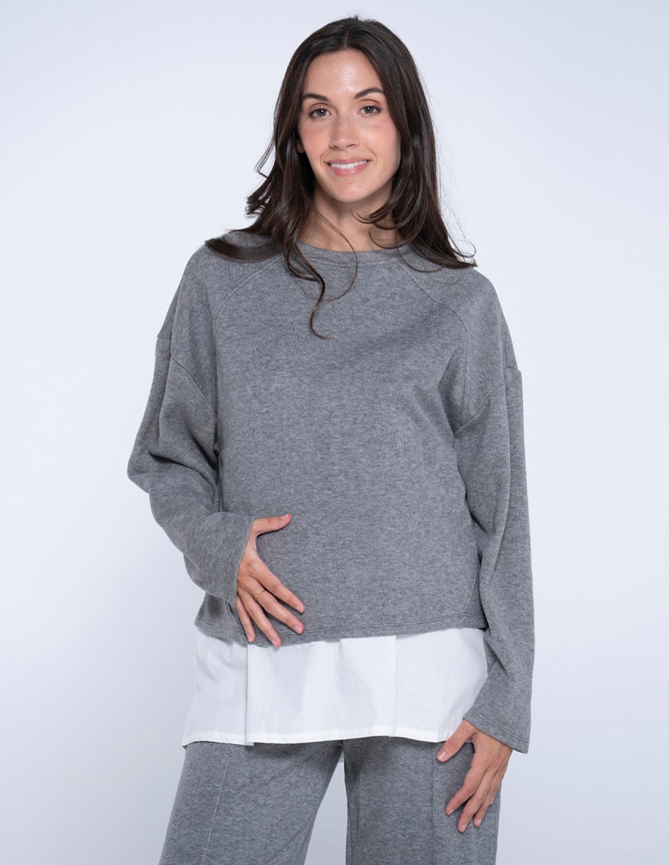 Blusa maternidad manga larga Blusa maternidad manga larga