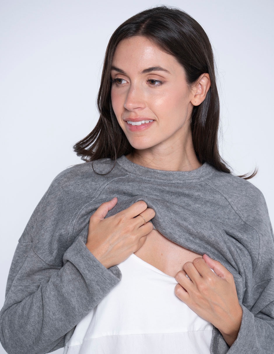 Blusa maternidad manga larga 2