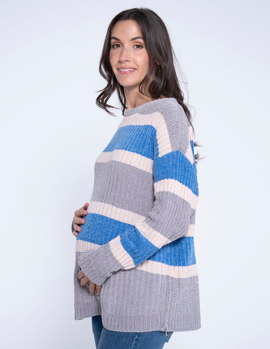 Suéter maternidad cuello redondo 5