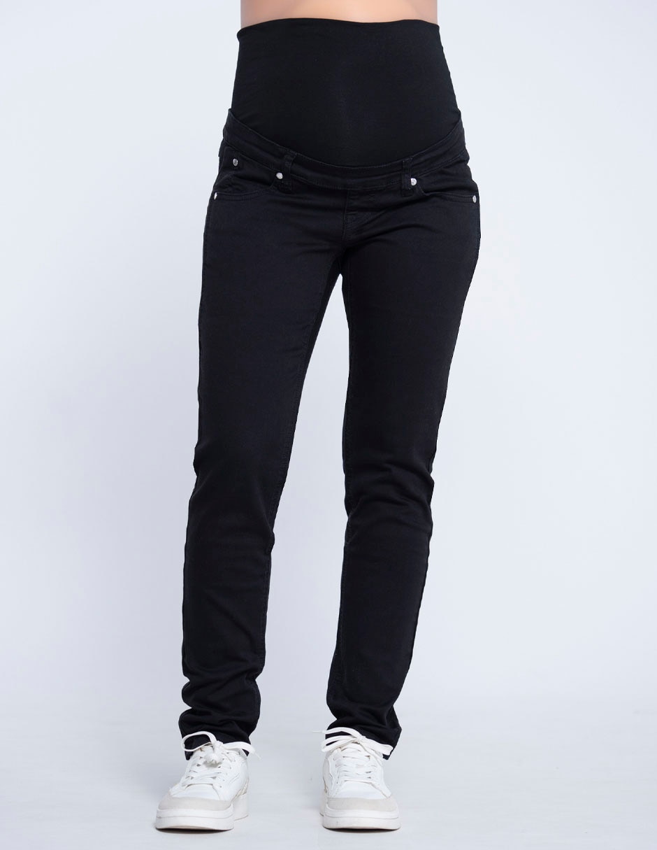 Jeans maternidad straight corte cintura