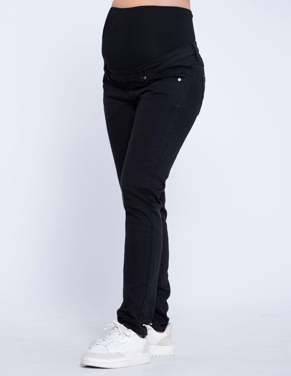 Jeans maternidad straight corte cintura 5