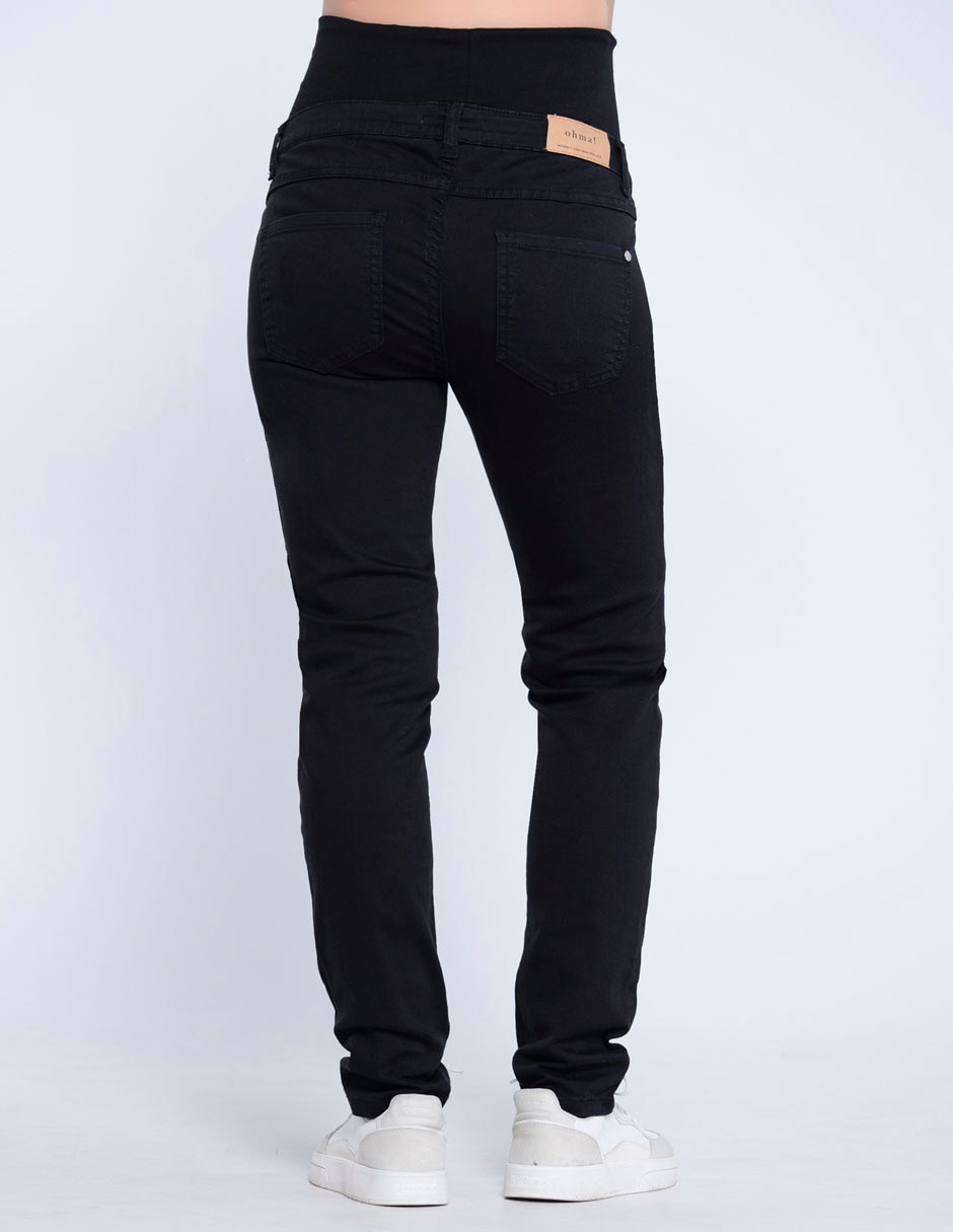 Jeans maternidad straight corte cintura