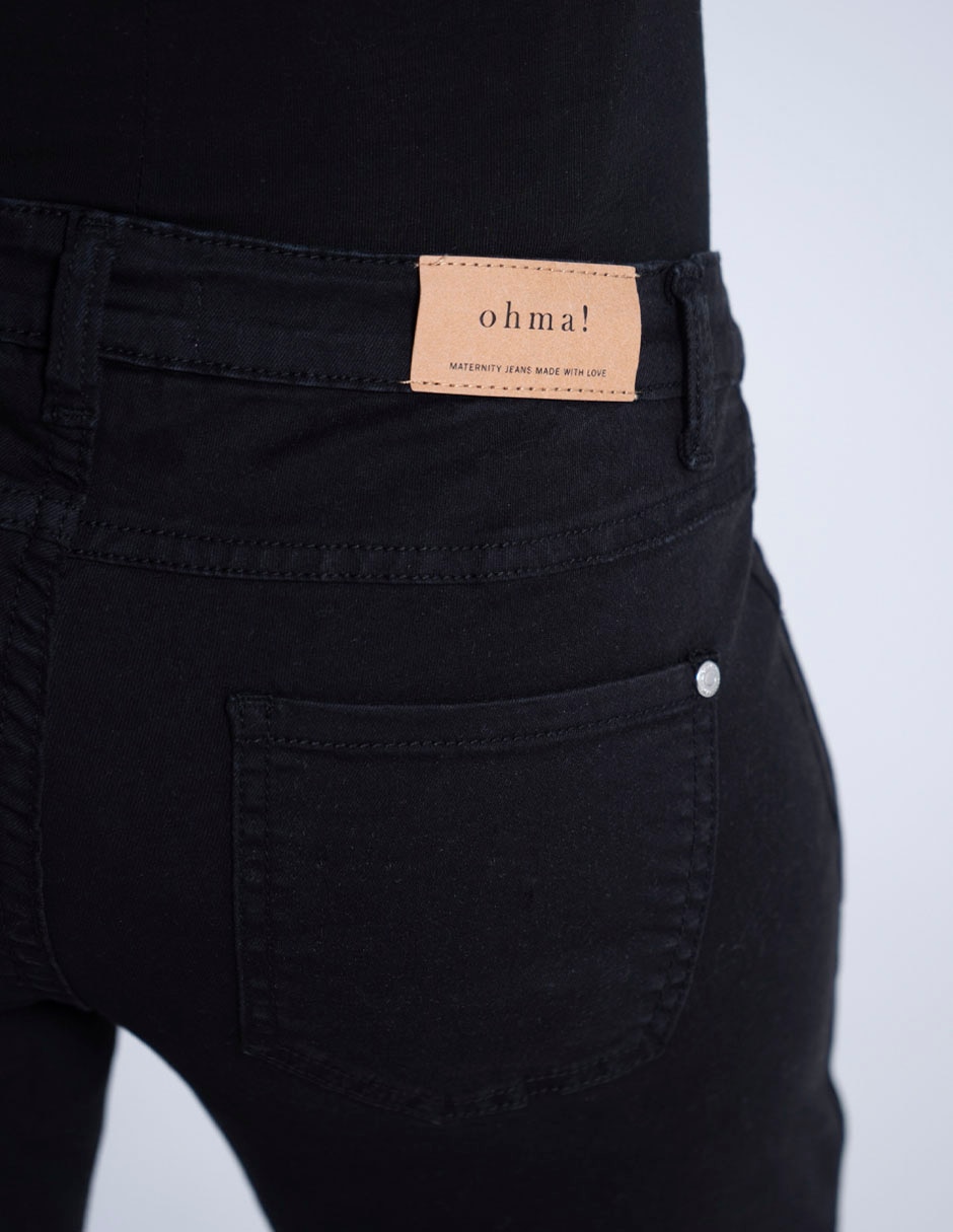 Jeans maternidad straight corte cintura