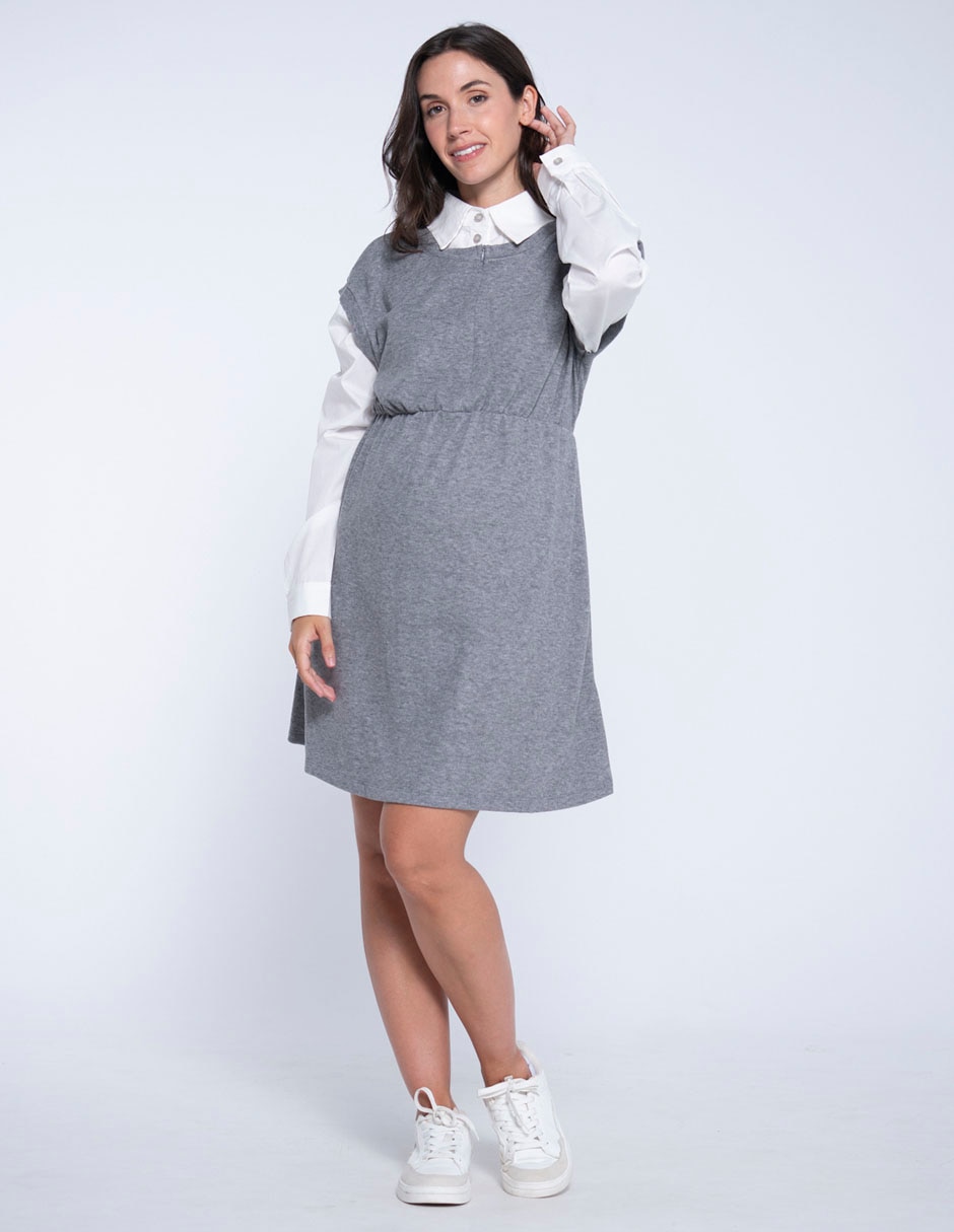 Vestido maternidad arriba de la rodilla casual Vestido maternidad arriba de la rodilla casual