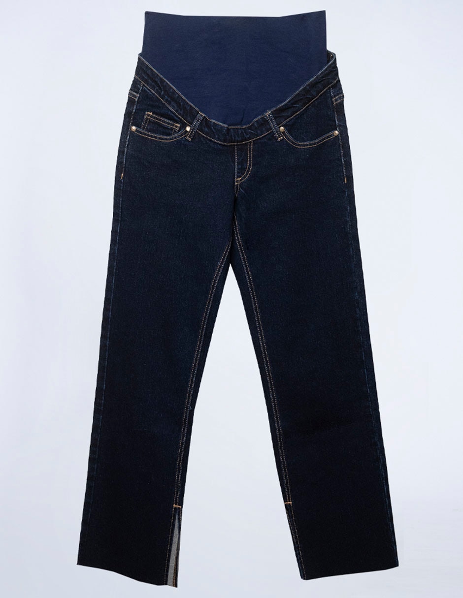 Jeans maternidad straight corte cintura 7