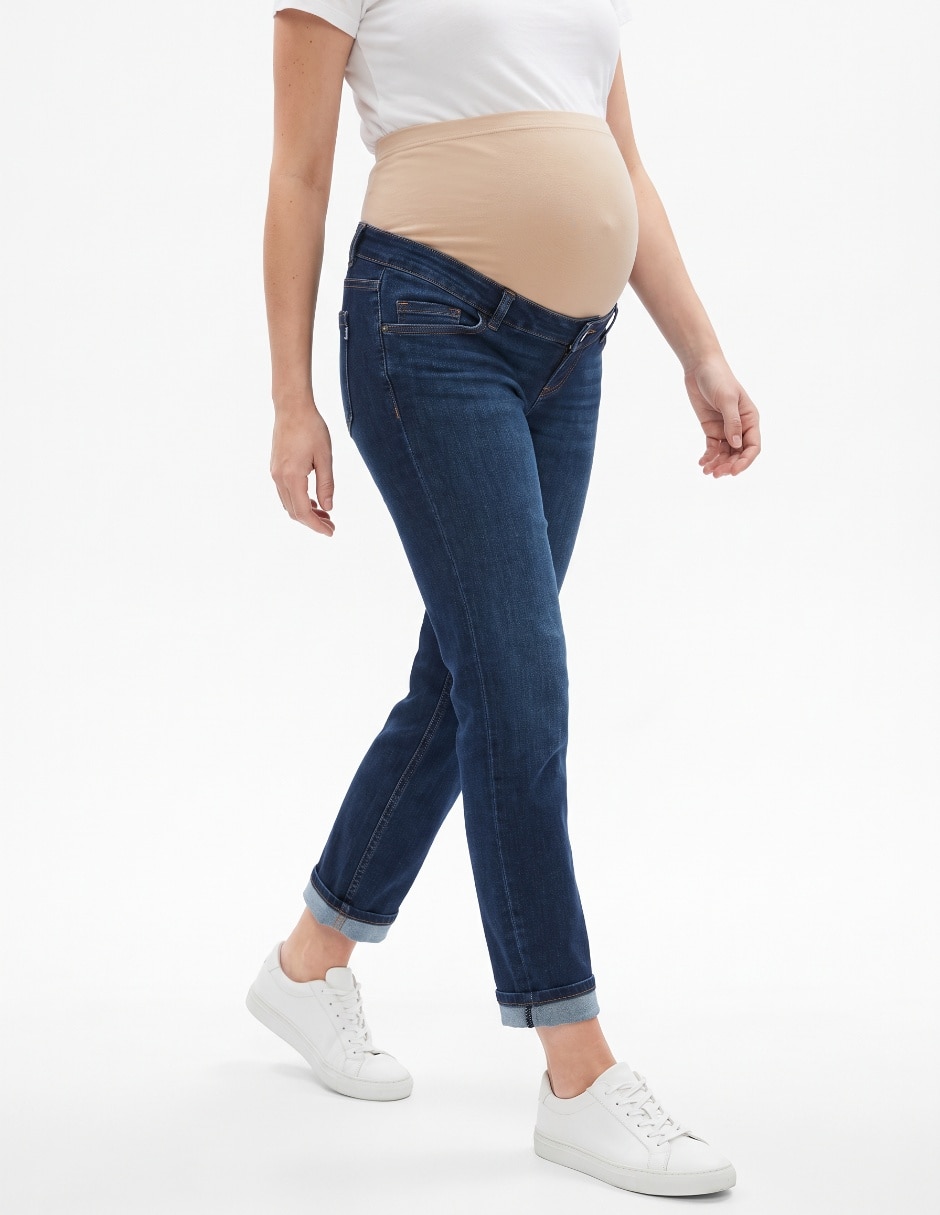 Jeans maternidad straight corte cintura Jeans maternidad straight corte cintura