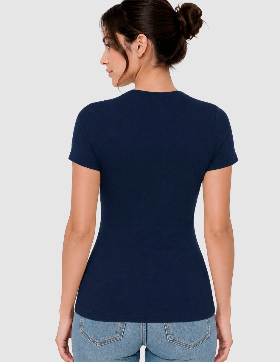 Playera maternidad manga corta cuello redondo 3