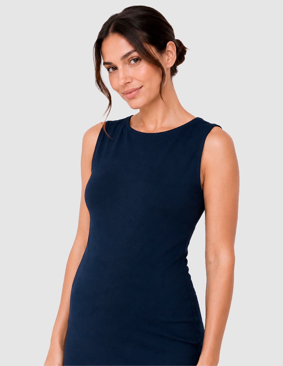 Vestido maternidad largo casual 3