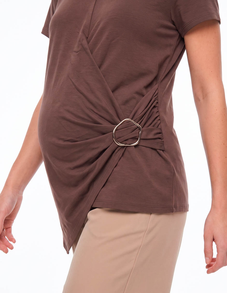Blusa maternidad manga corta 4