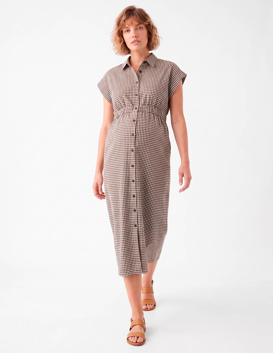 Vestido maternidad midi casual Vestido maternidad midi casual