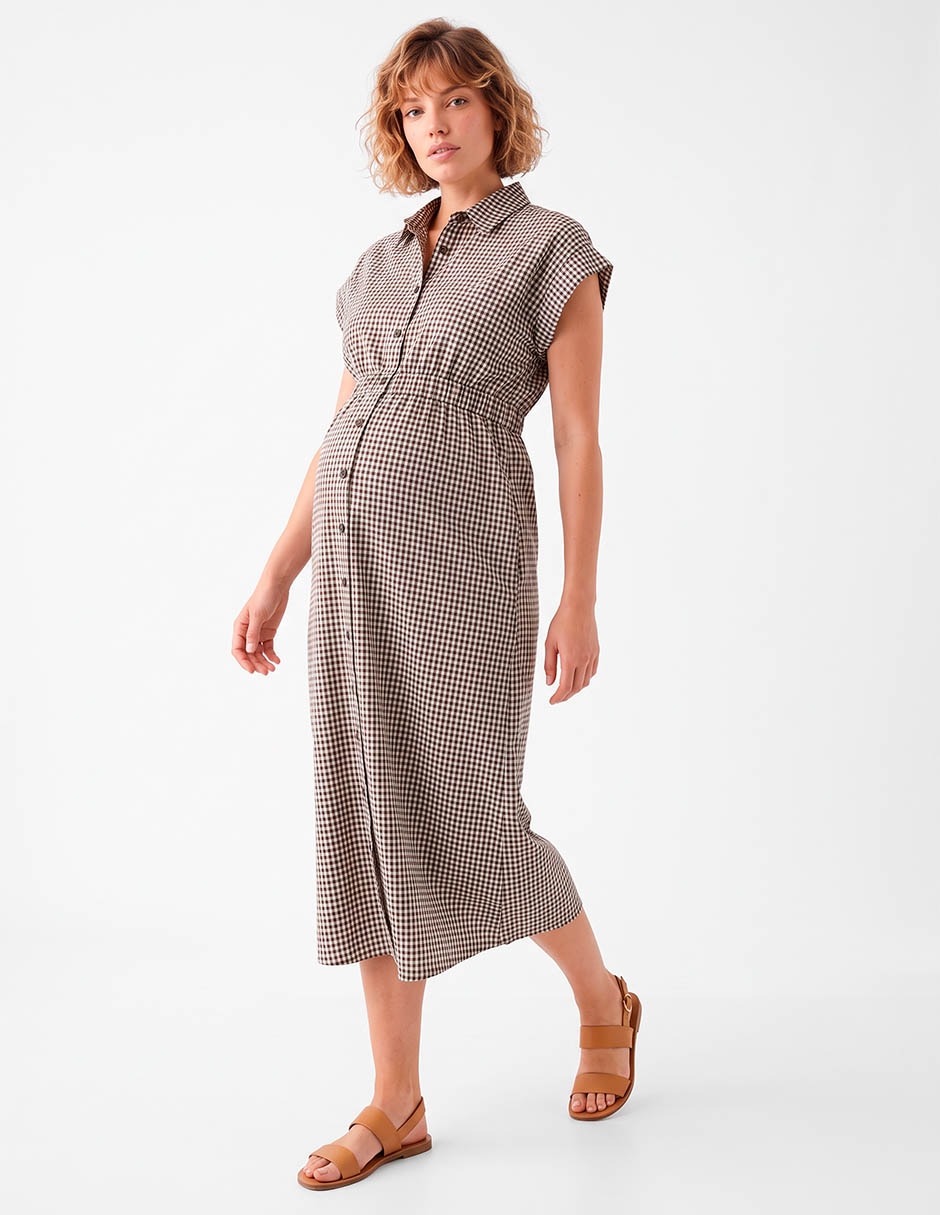 Vestido maternidad midi casual 3