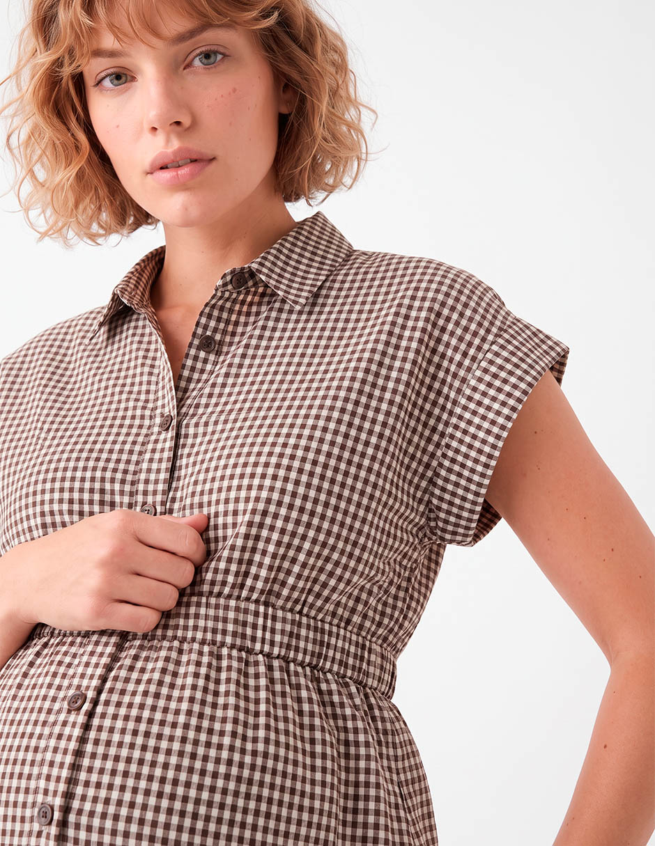 Vestido maternidad midi casual 4