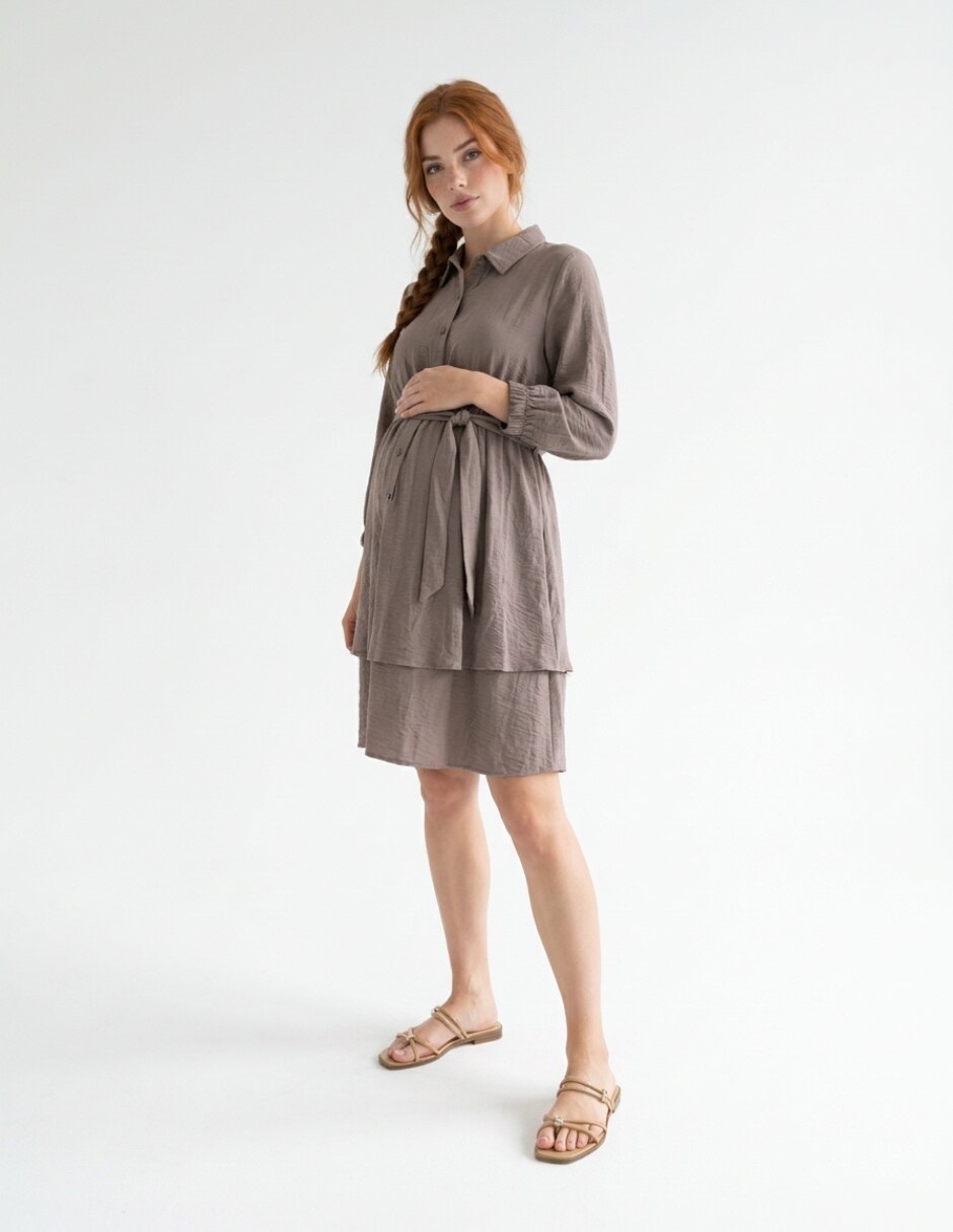Vestido de maternidad arriba de la rodilla 3