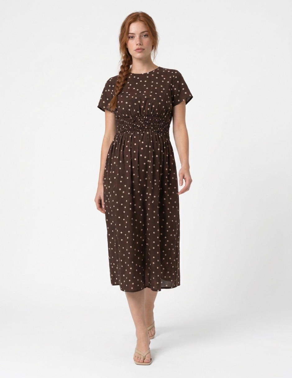 Vestido maternidad arriba de la rodilla casual para mujer 3