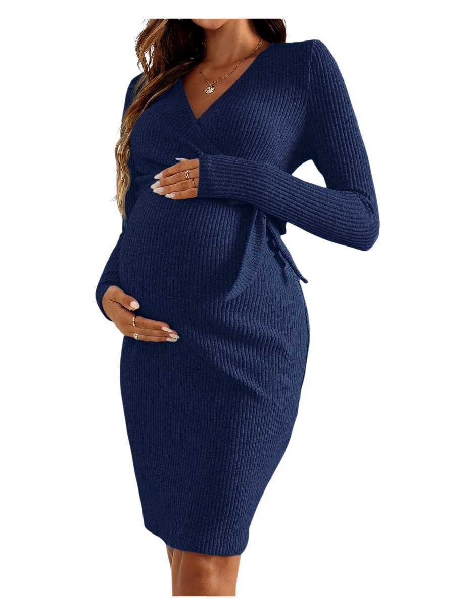 Vestido maternidad arriba de la rodilla casual 5