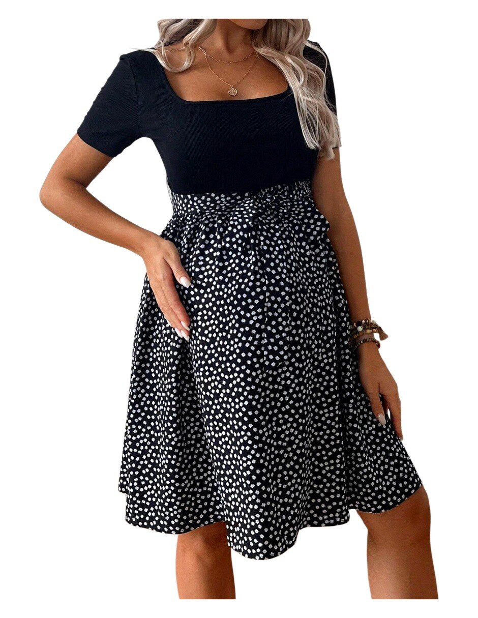 Vestido maternidad arriba de la rodilla casual 2